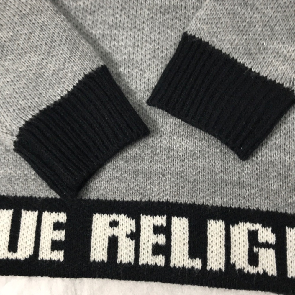 True Religion Horseshoe Patch Pullover Sweater - Picture 5 of 7